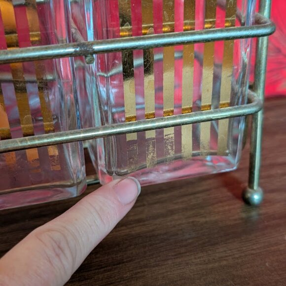 Vintage MCM Liquor Caddy Set - Picture 6 of 7